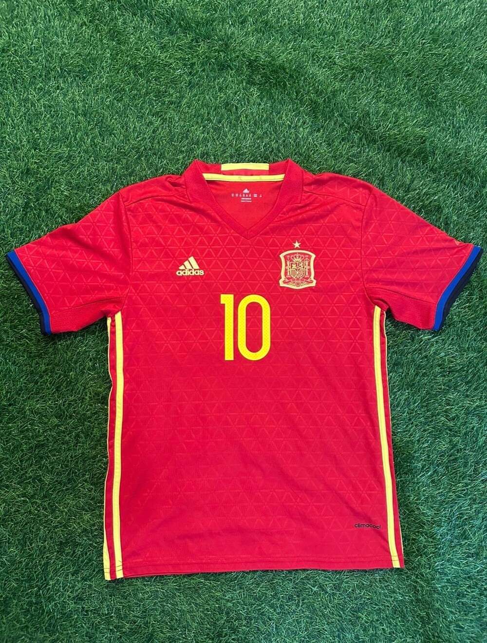 Adidas Spain Fabregas 10 Soccer Jersey Size 28/youth medium